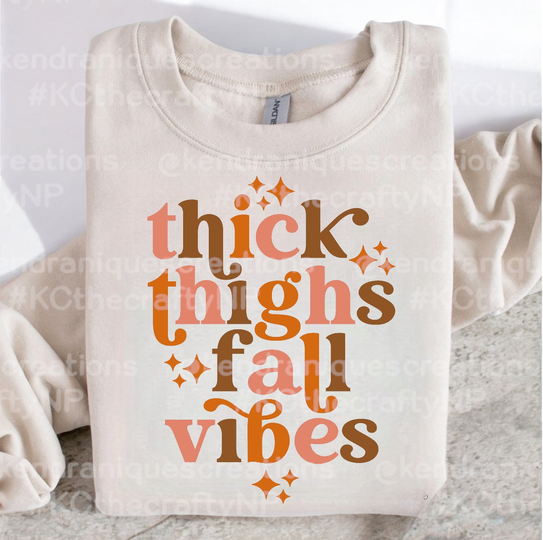 Sweatshirt-Thick thighs fall vibes