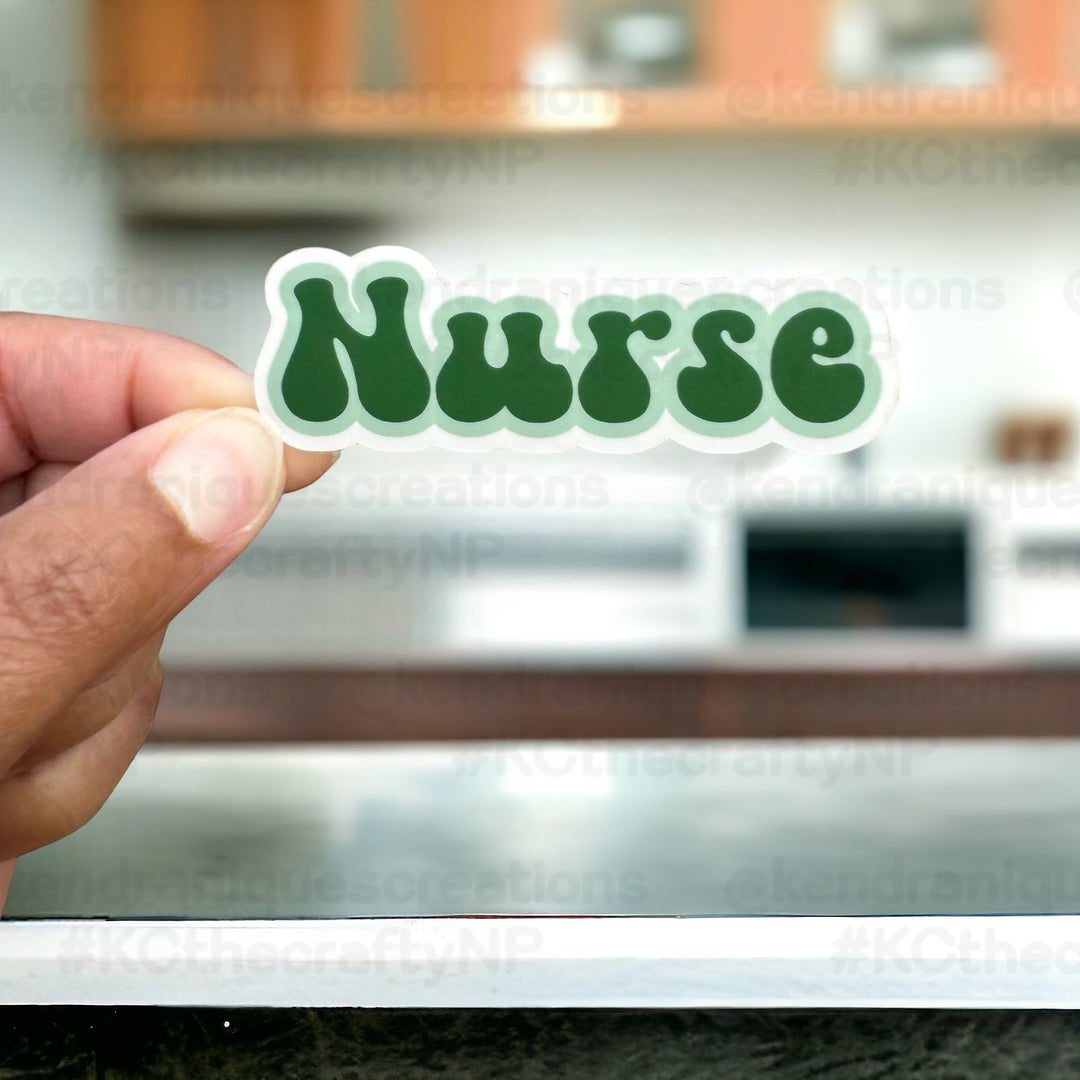 Vinyl Sticker - Retro Nurse