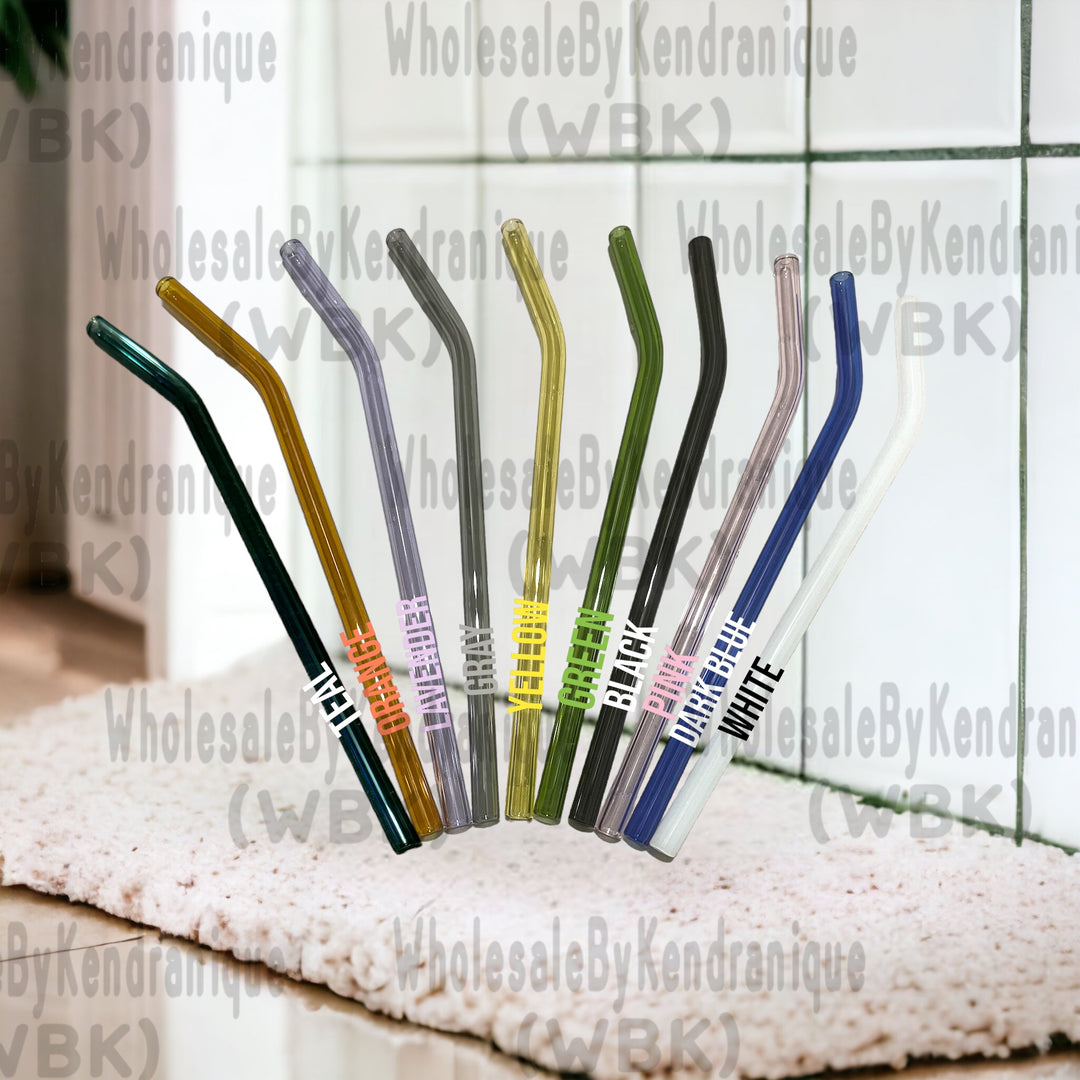 Colored glass Straw