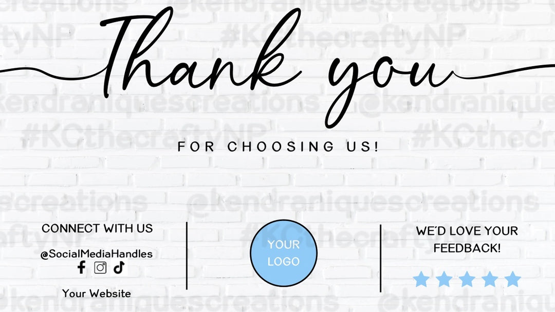 SBB: Template-Thank you for choosing us