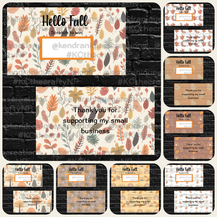 Scratch off-Hello fall (mystery sample pack)