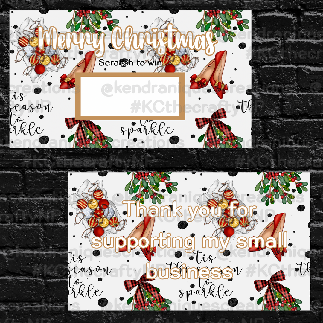 Scratch off-Merry Christmas (Tis the season to sparkle)