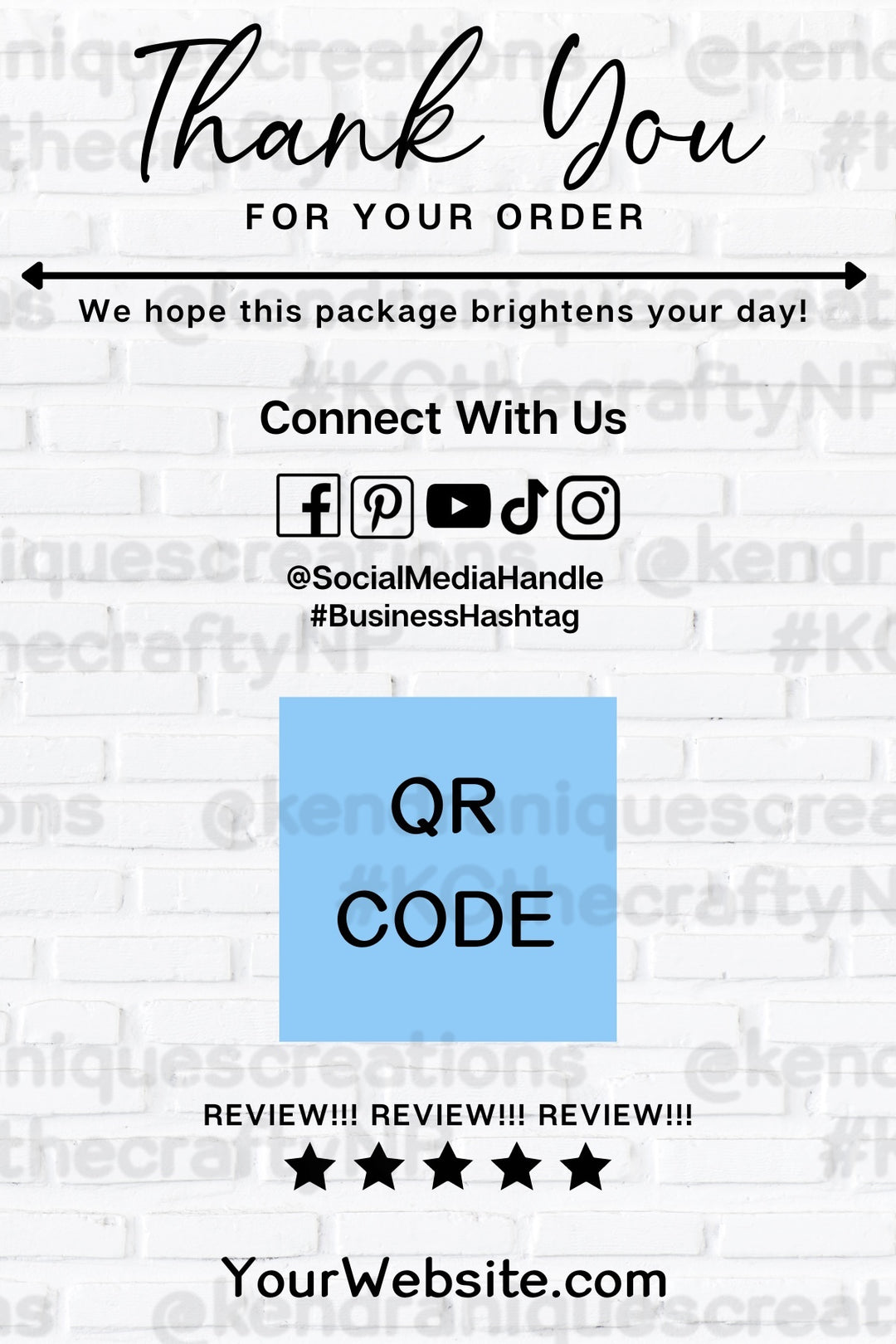 SBB: Template-Thank you, for your order