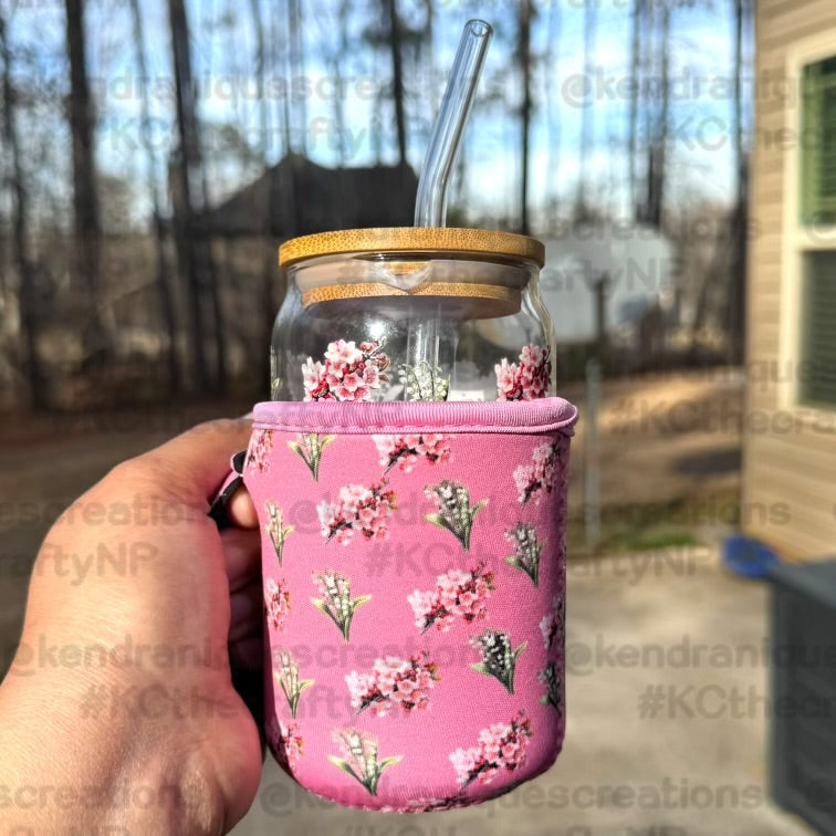 16 oz to 18 oz + Cup Sleeve with handle-Lillian