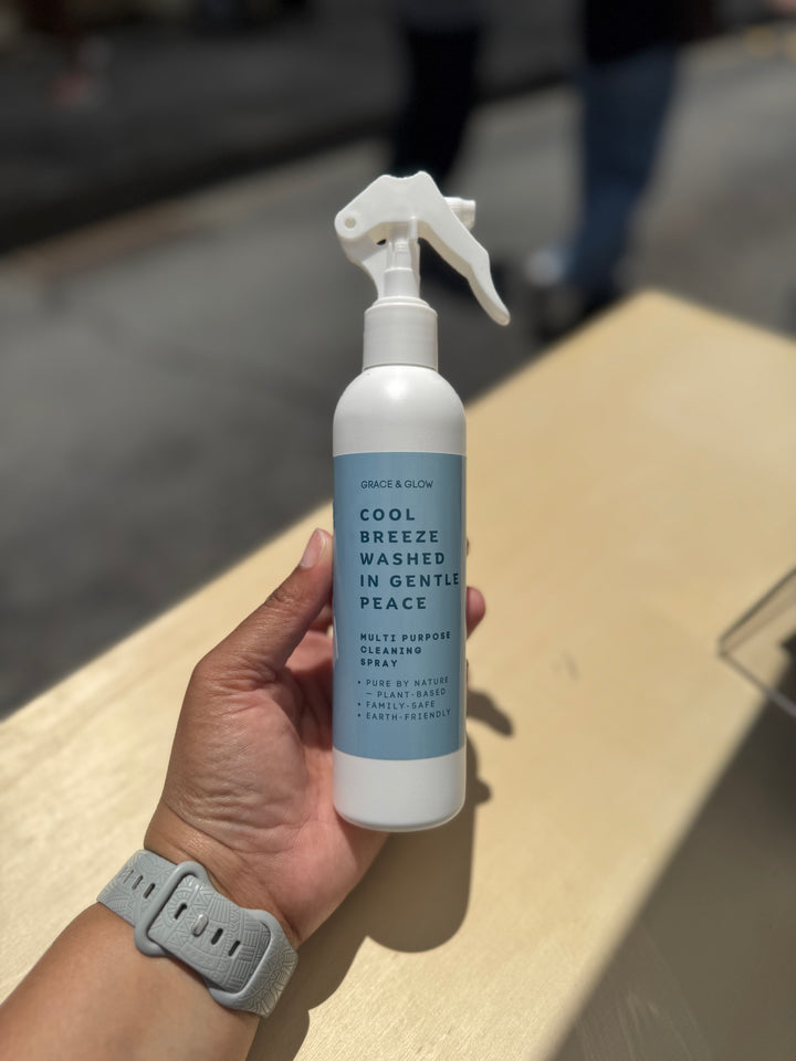 Multipurpose Cleaner Spray (8 oz) – Cool Breeze Washed in Gentle Peace – Streak-Free All Purpose Cleaner for Kitchen, Bathroom &amp; Home Surfaces