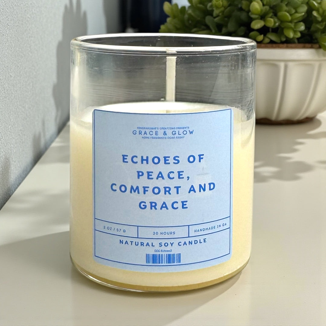 Grace & Glow: Core Collection Candle - Echoes of peace, comfort and grace