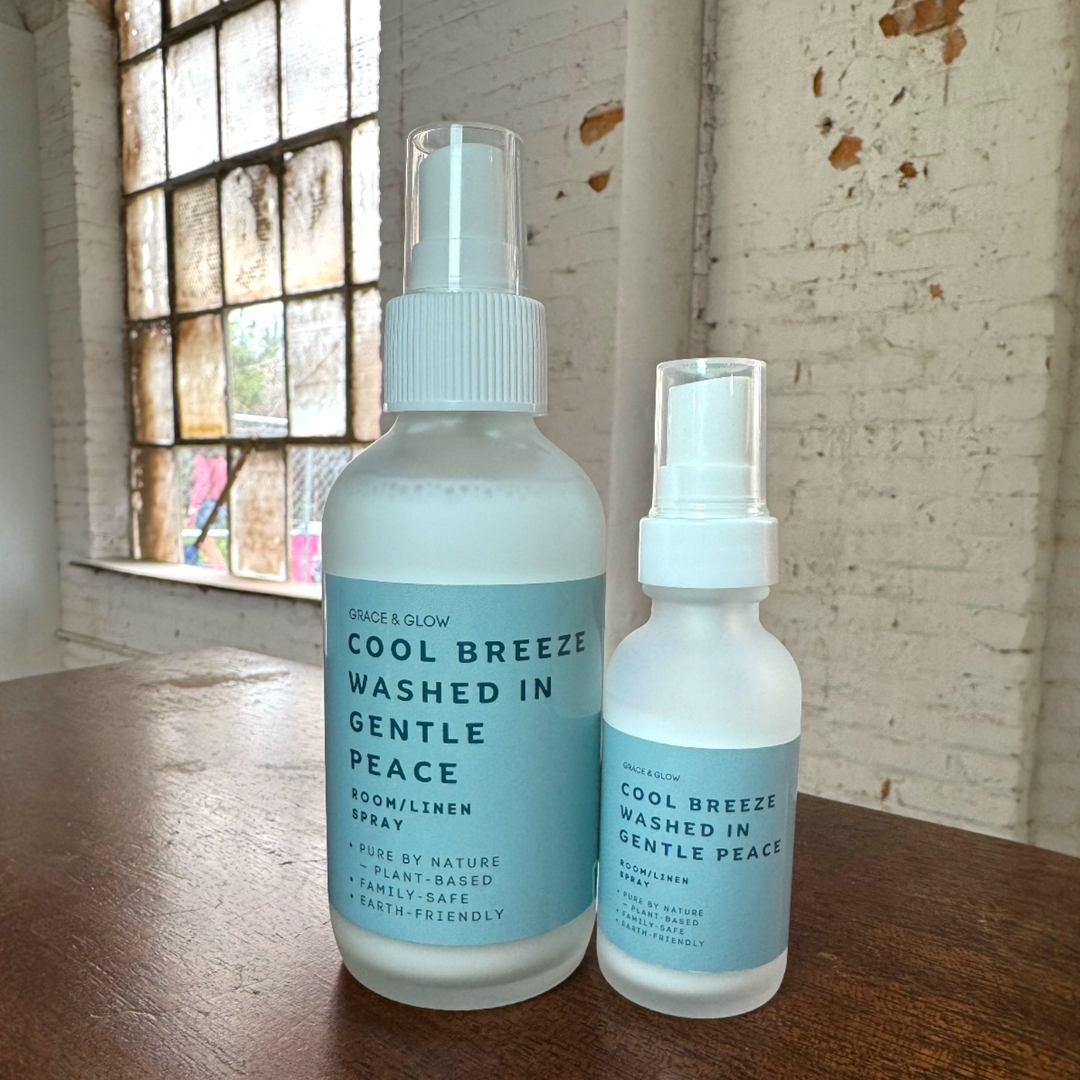 Grace & Glow Room & Linen Spray | Core Collection | Cool Breeze washed in Gentle Peace