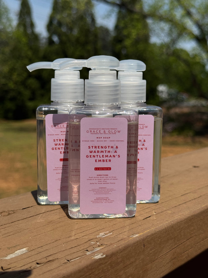 Grace &amp; Glow Luxury Mop Soap | pH-Neutral Floor Cleaner | Core Collection | Strength &amp; Warmth: A Gentleman’s Ember