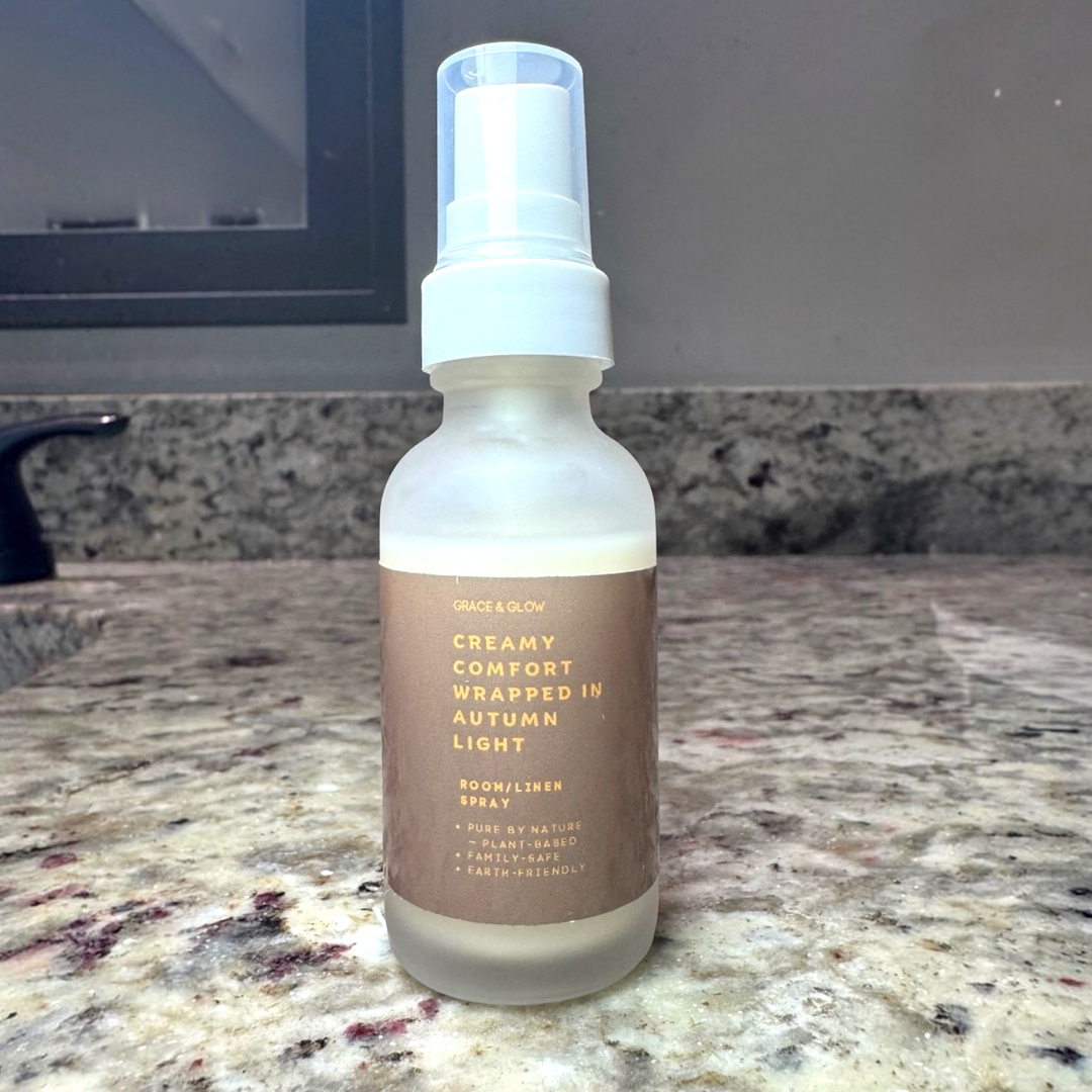Fall Collection | Creamy Comfort Wrapped in Autumn Light | Grace &amp; Glow Room &amp; Linen Spray