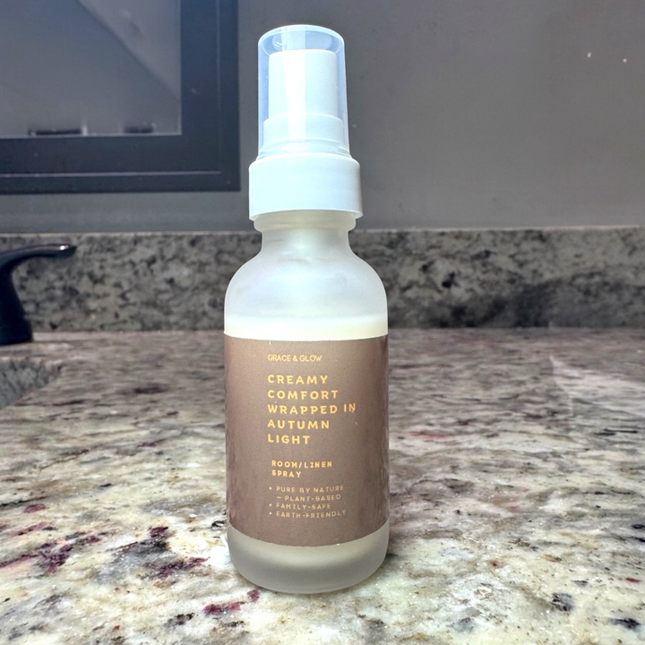 Fall Collection | Creamy Comfort Wrapped in Autumn Light | Grace &amp; Glow Room &amp; Linen Spray