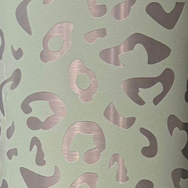 40 oz Leopard tumbler with handle