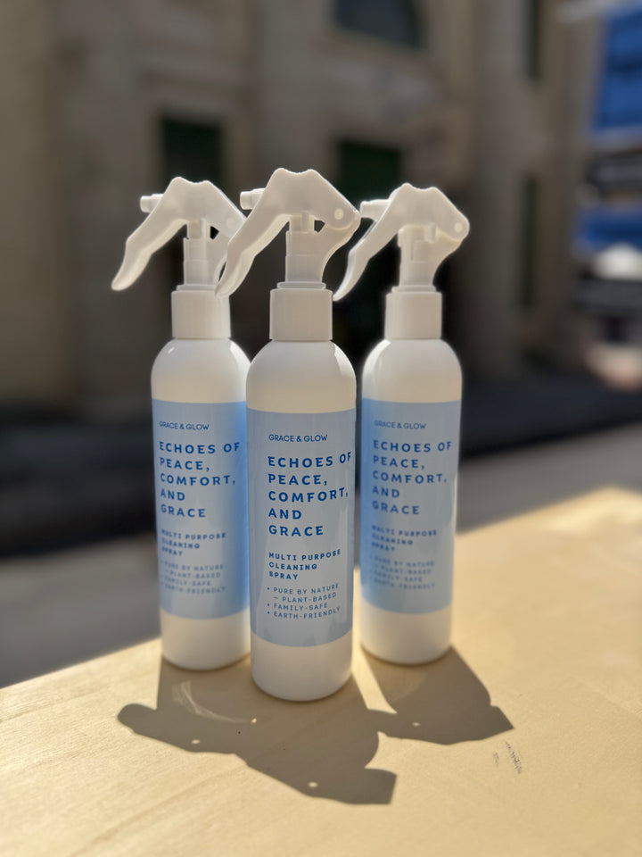 Multipurpose Cleaner Spray (8 oz) – Echoes of Peace, Comfort and Grace – Streak-Free All Purpose Cleaner for Kitchen, Bathroom &amp; Home