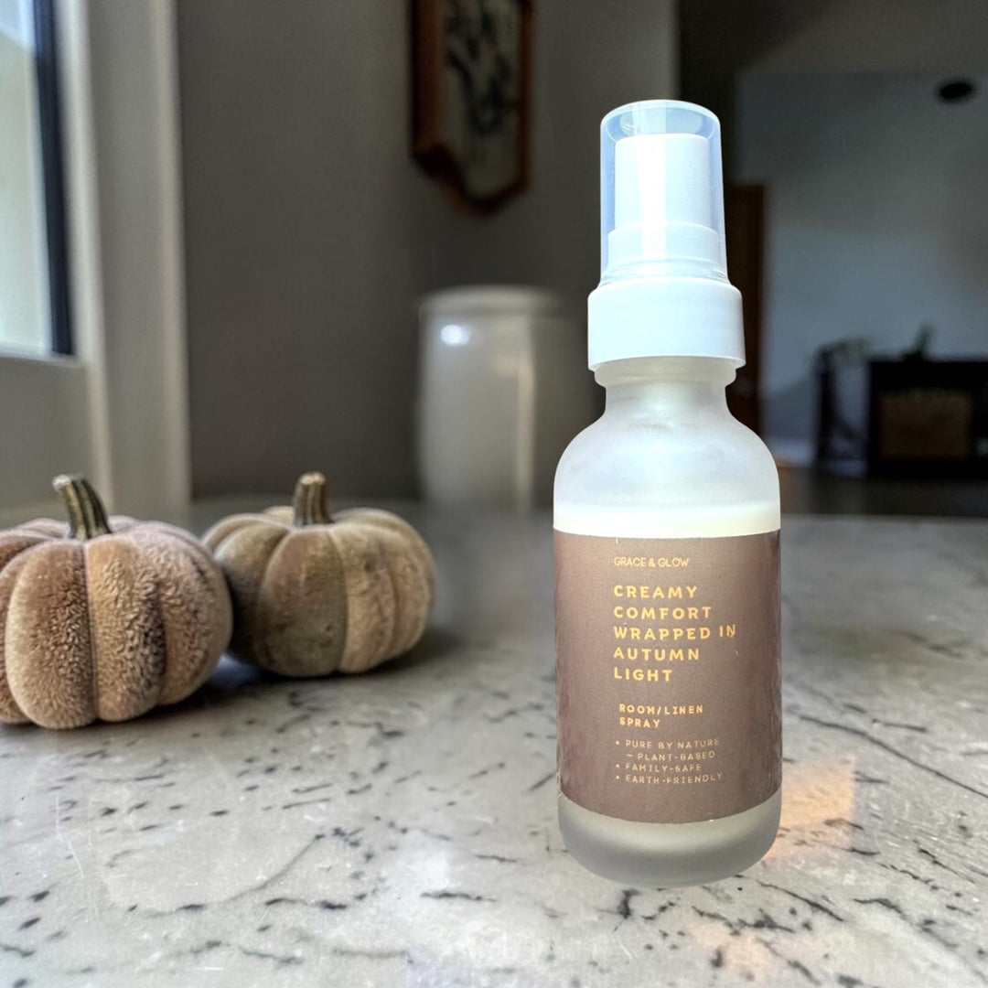 Fall Collection | Creamy Comfort Wrapped in Autumn Light | Grace &amp; Glow Room &amp; Linen Spray