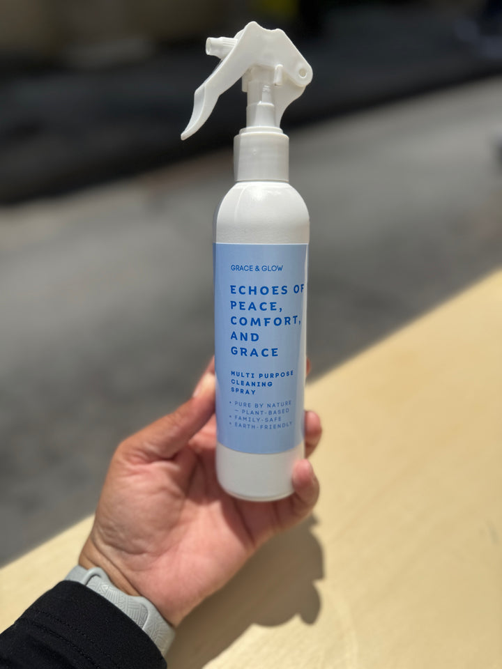 Multipurpose Cleaner Spray (8 oz) – Echoes of Peace, Comfort and Grace – Streak-Free All Purpose Cleaner for Kitchen, Bathroom &amp; Home