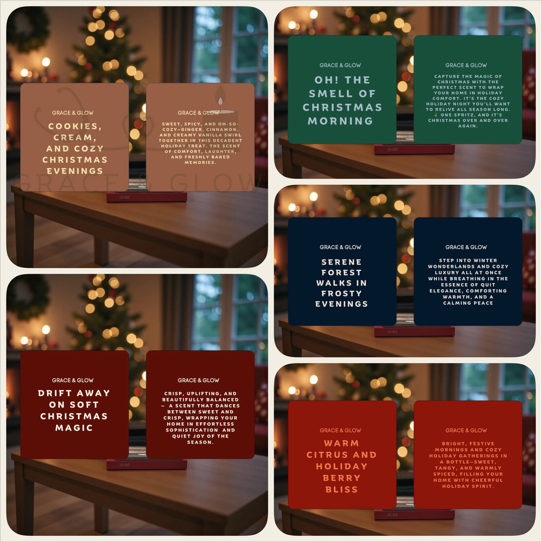 Grace & Glow Mini Room & Linen Spray | Holiday Collection | Perfect Stocking Stuffer