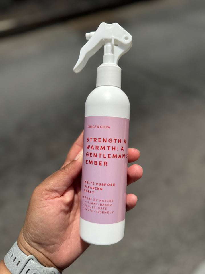 Multipurpose Cleaner Spray (8 oz) – Strength &amp; Warmth Gentleman’s Ember – Streak-Free All Purpose Cleaner for Kitchen &amp; Home