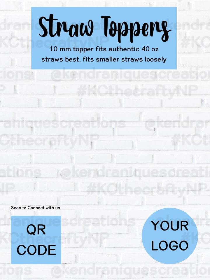 SBB: Template-Straw topper card insert