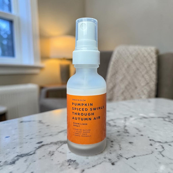 Fall Collection | Pumpkin Spiced Swirls Through Autumn Air | Grace &amp; Glow Room &amp; Linen Spray