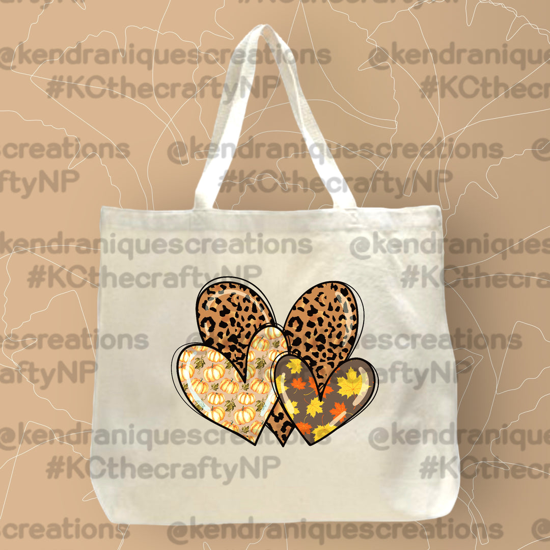 Autumn Hearts Tote