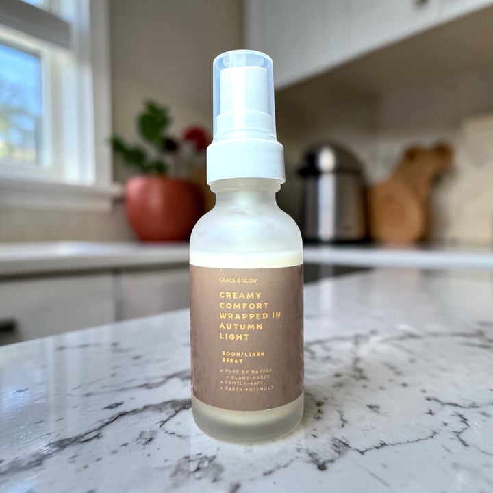 Fall Collection | Creamy Comfort Wrapped in Autumn Light | Grace &amp; Glow Room &amp; Linen Spray
