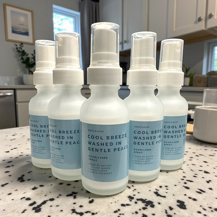Grace & Glow Room & Linen Spray | Core Collection | Cool Breeze washed in Gentle Peace