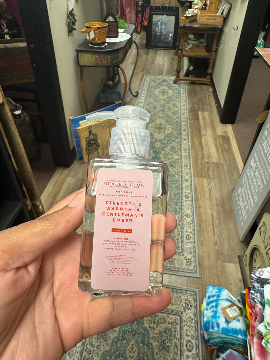 Grace &amp; Glow Luxury Mop Soap | pH-Neutral Floor Cleaner | Core Collection | Strength &amp; Warmth: A Gentleman’s Ember
