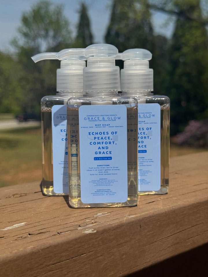 Grace &amp; Glow Luxury Mop Soap | pH-Neutral Floor Cleaner | Core Collection | Echoes of Peace, Comfort, and Grace