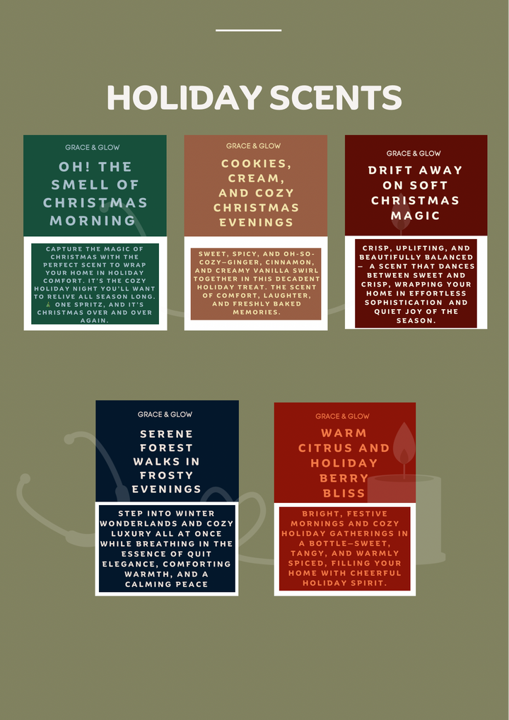 Grace & Glow Room & Linen Spray Discovery Set | Holiday Collection | All Scents | Perfect Gift
