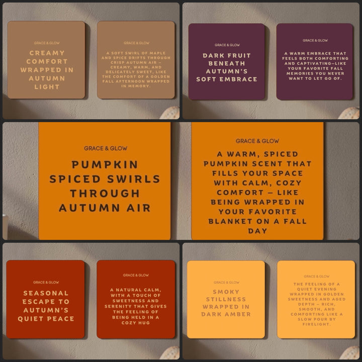 Odor Neutralizing Powder | Fall Collection | Mini Discovery Set | Grace &amp; Glow Carpet &amp; Rug Deodorizer