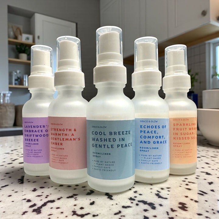 Grace & Glow Room & Linen Spray Discovery Set | Core Collection | All Scents | Perfect Gift