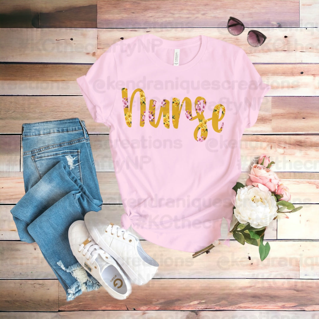 Our Botanical Garden Tee-Nurse Cherry Blossom