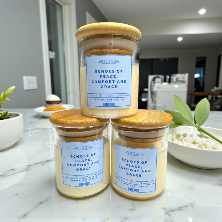 Grace & Glow: Core Collection Candle - Echoes of peace, comfort and grace