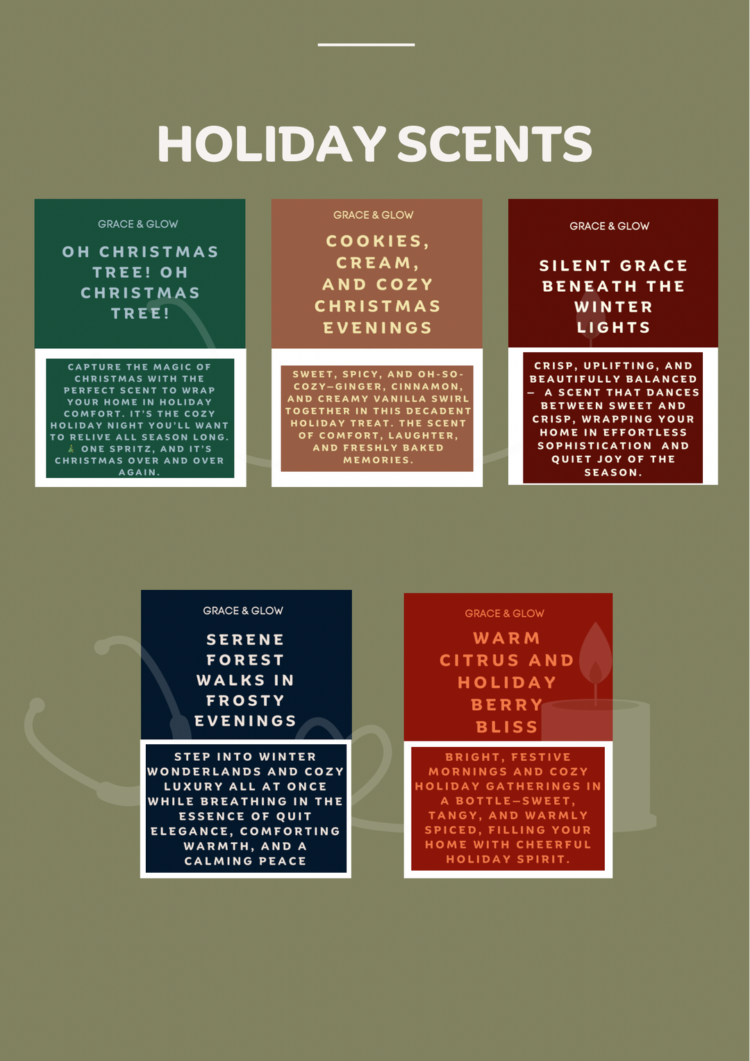 Grace & Glow Mini Room & Linen Spray | Holiday Collection | Perfect Stocking Stuffer