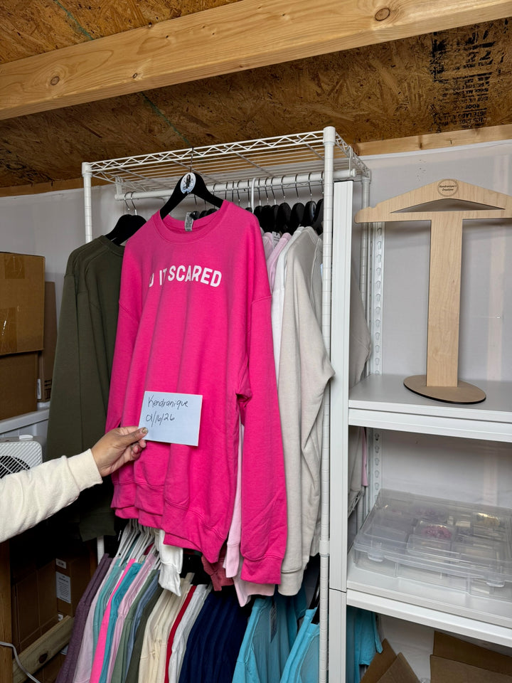 Do it scared (Pink) Sweatshirt