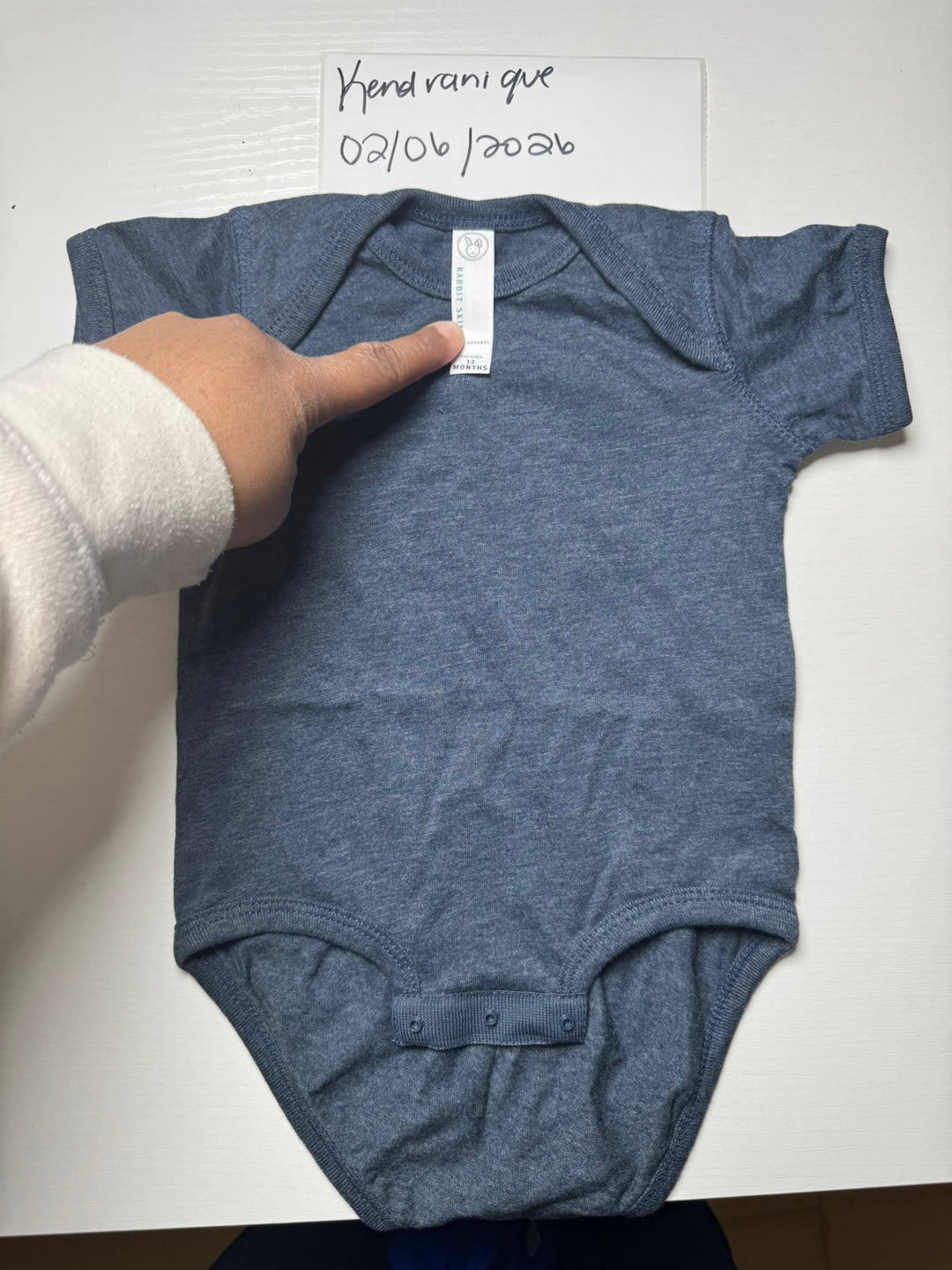 Baby body t-shirt (navy)