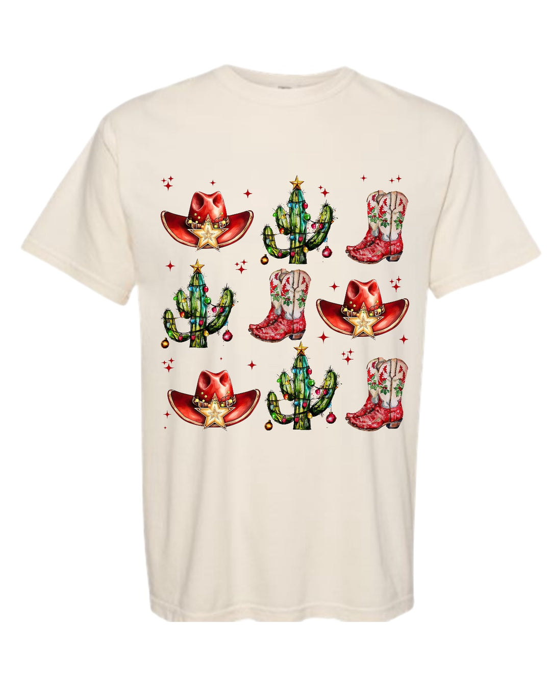 Cowboy Christmas Short sleeve t-shirt