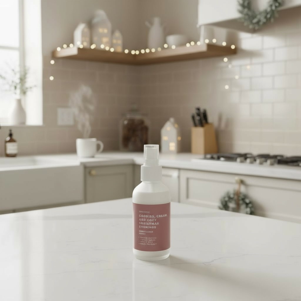 Grace & Glow Holiday Room & Linen Spray – Cookies, Cream, and Cozy Christmas Evenings