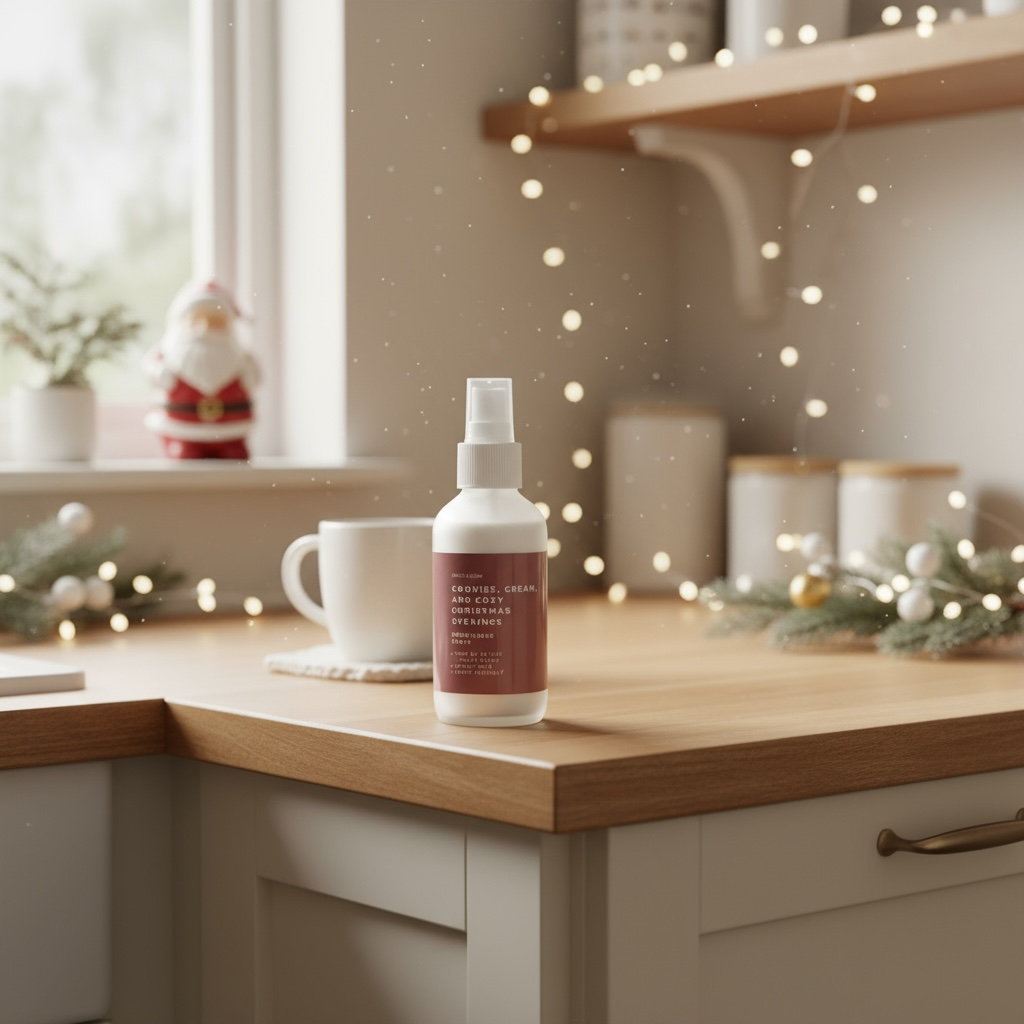 Grace & Glow Holiday Room & Linen Spray – Cookies, Cream, and Cozy Christmas Evenings