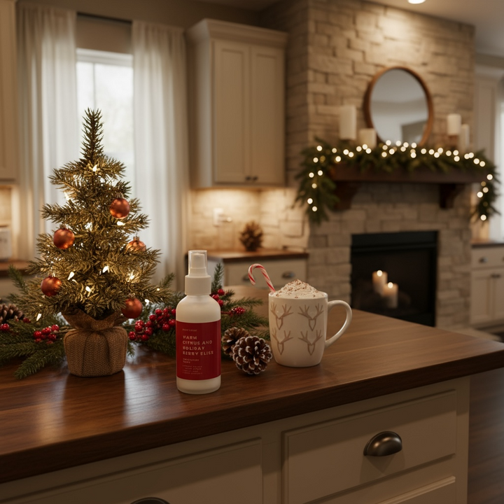 Grace & Glow Holiday Room & Linen Spray - Warm Citrus and Holiday Berry Bliss