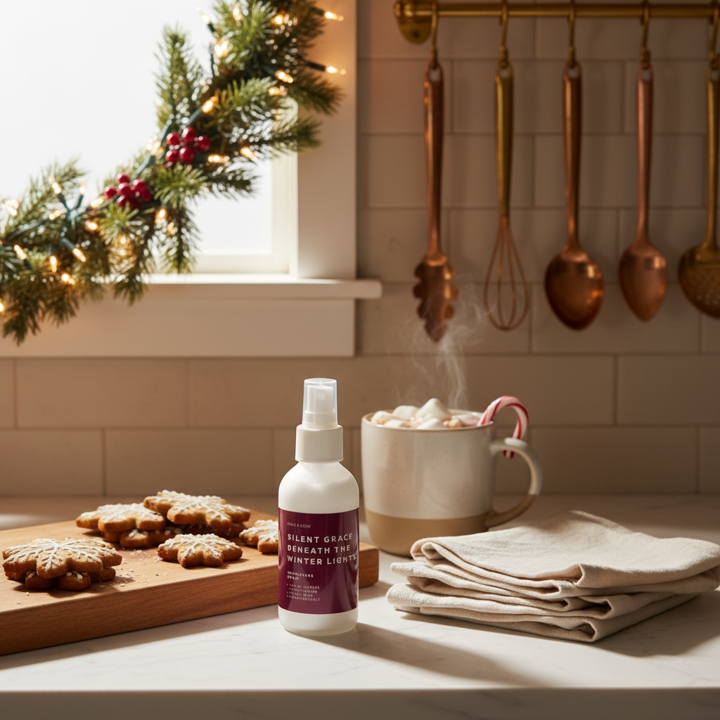 Grace & Glow Holiday Room & Linen Spray – Cookies, Cream, and Cozy Christmas Evenings