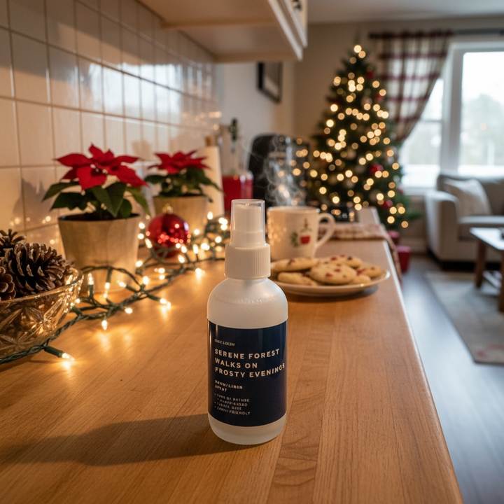 Grace & Glow Holiday Room & Linen Spray – Serene Forest Walks on Frosty Evenings