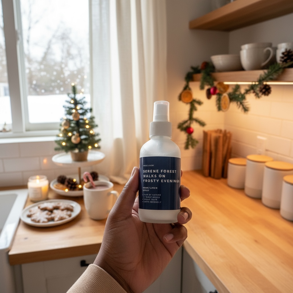 Grace & Glow Holiday Room & Linen Spray – Serene Forest Walks on Frosty Evenings