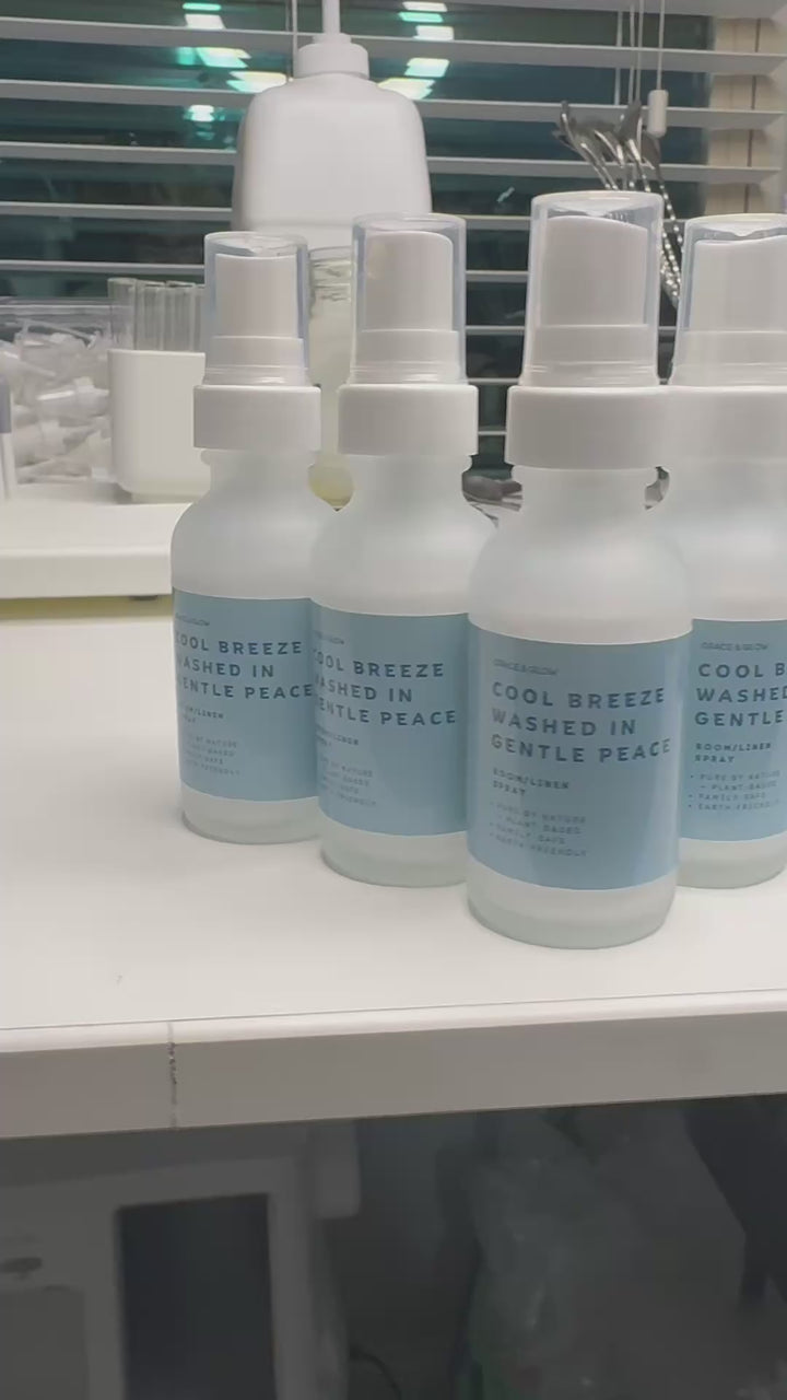 Grace & Glow Room & Linen Spray | Core Collection | Cool Breeze washed in Gentle Peace