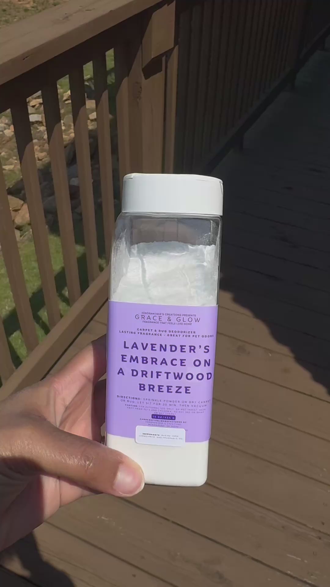Grace &amp; Glow Carpet &amp; Rug Deodorizer | Odor Neutralizing Powder  | Core Collection | Lavender’s Embrace on a Driftwood Breeze