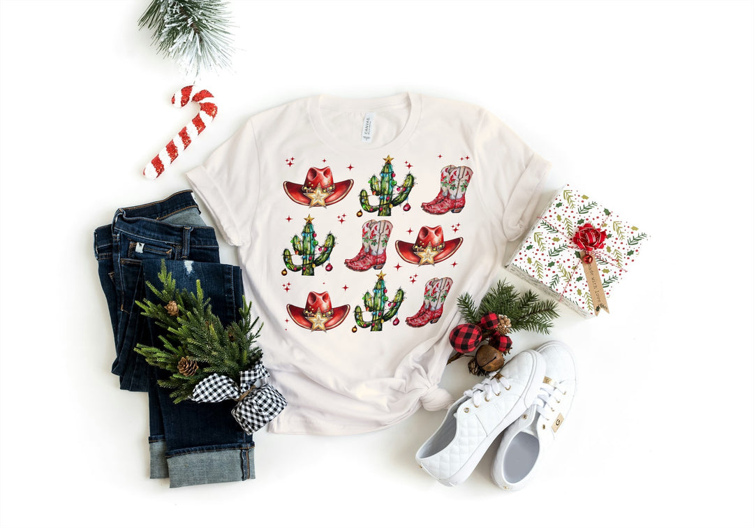 Cowboy Christmas Short sleeve t-shirt